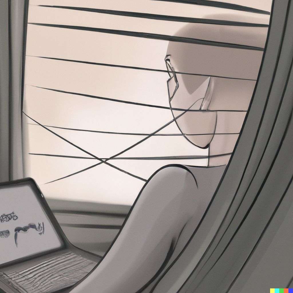 a representation of anxiety in a futurescape
